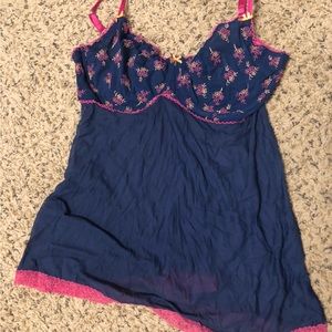 Blue Adore Me Nightgown 38DD